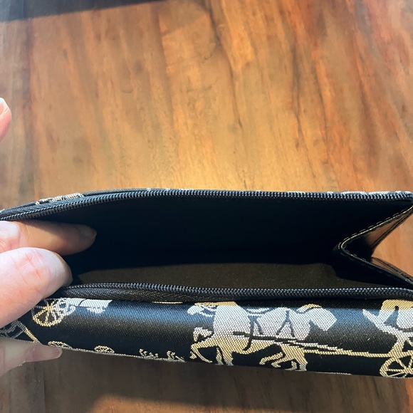 Coach Script Design Black and White Wallet - Picture 7 of 11